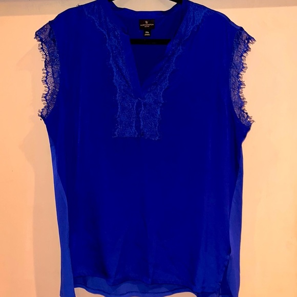Worthington petite ladies sleeveless cobalt blue top size PXL - Picture 1 of 7